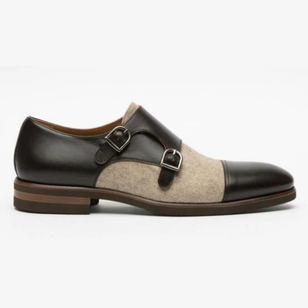Taft Men's Calder Double Monk Strap Dress Shoe 44